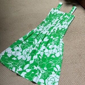 Rails green and white sundress